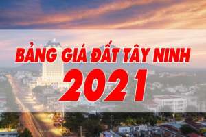 Quy định hệ số điều chỉnh giá đất để tính giá đất cụ thể trên địa bàn tỉnh Tây Ninh năm 2021