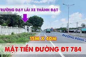 Đất mặt tiền đường 784, phường Ninh Thạnh, TP Tây Ninh – trường lái xe Thành Đạt