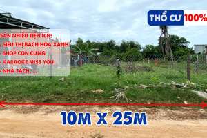 Bán đất thổ cư gần karaoke Miss You gần cổng chào thị trấn Châu Thành
