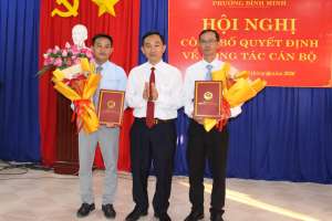 Công bố Quyết định bổ nhiệm Giám đốc Trung tâm Phục vụ hành chính công phường Bình Minh