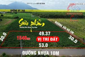 Bán GẤP đất 2 mặt tiền đường phường Bình Minh, Tây Ninh – 53 mét đường nhựa giá bằng ngân hàng định giá