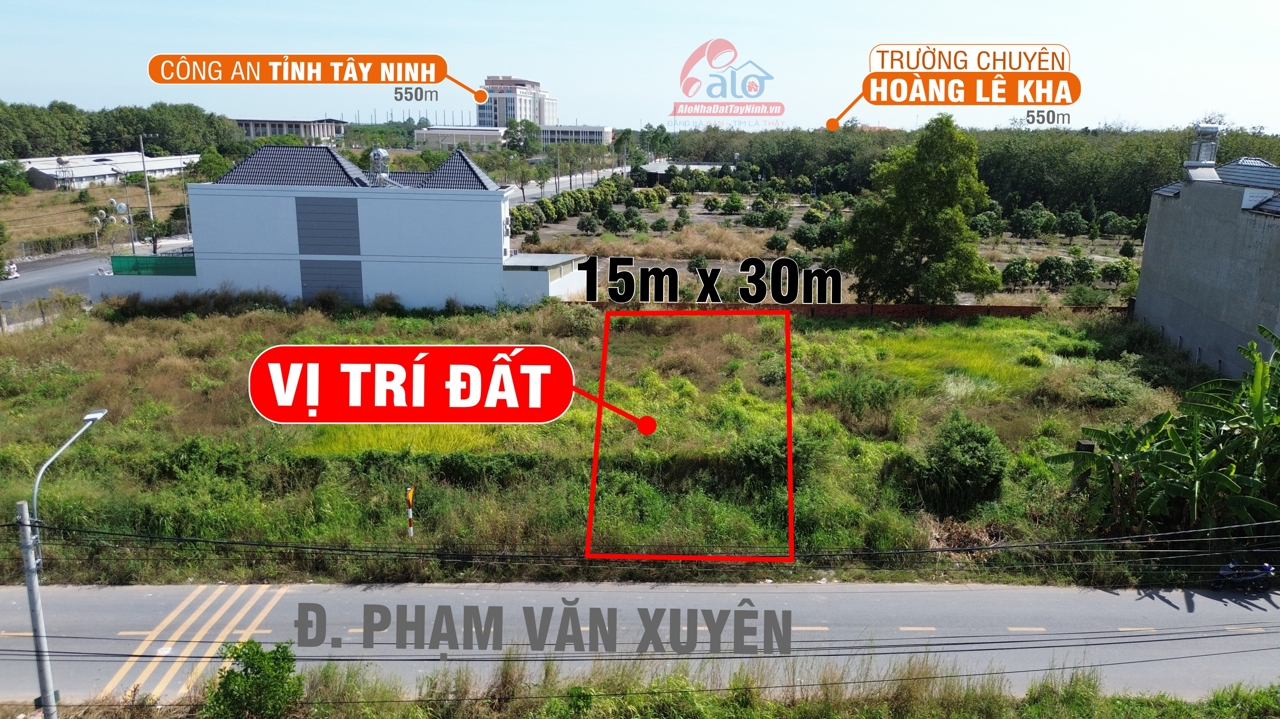 Bán đất mặt tiền đường Phạm Văn Xuyên, phường Tân Ninh, Tây Ninh (phường 3 cũ)
