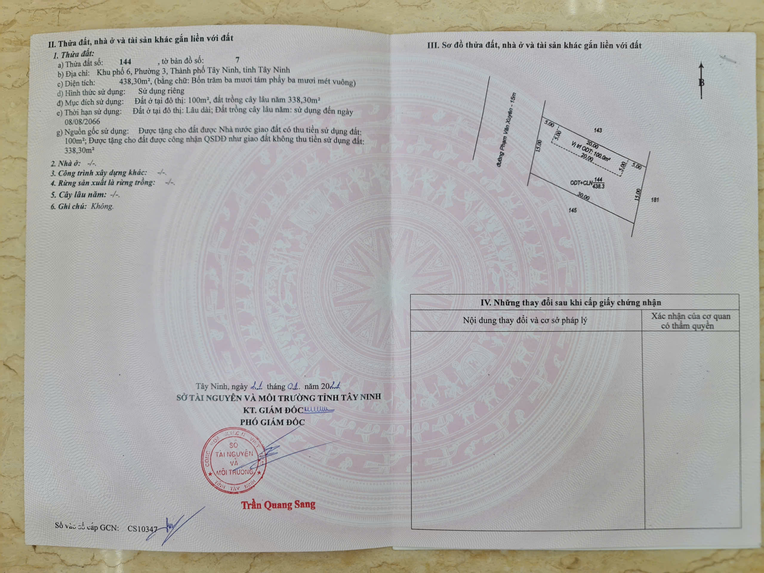 Bán đất mặt tiền đường Phạm Văn Xuyên, phường Tân Ninh, Tây Ninh (phường 3 cũ)