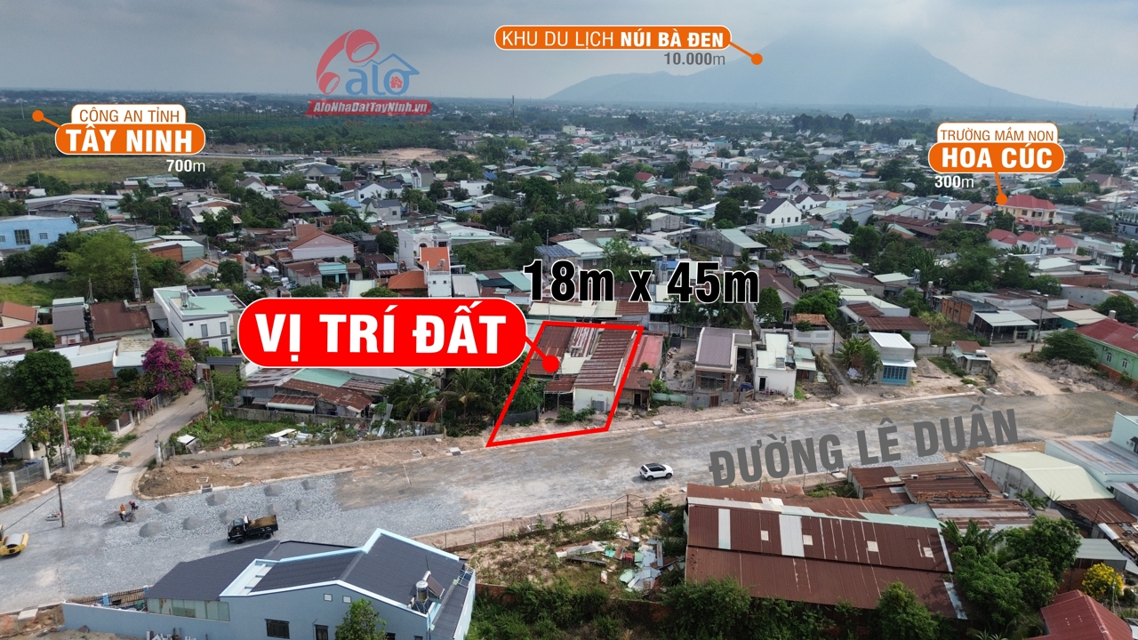 Đất 2 mặt tiền đường Lê Duẩn, phường Tân Ninh, Tây Ninh có nguồn thu nhập ổn định