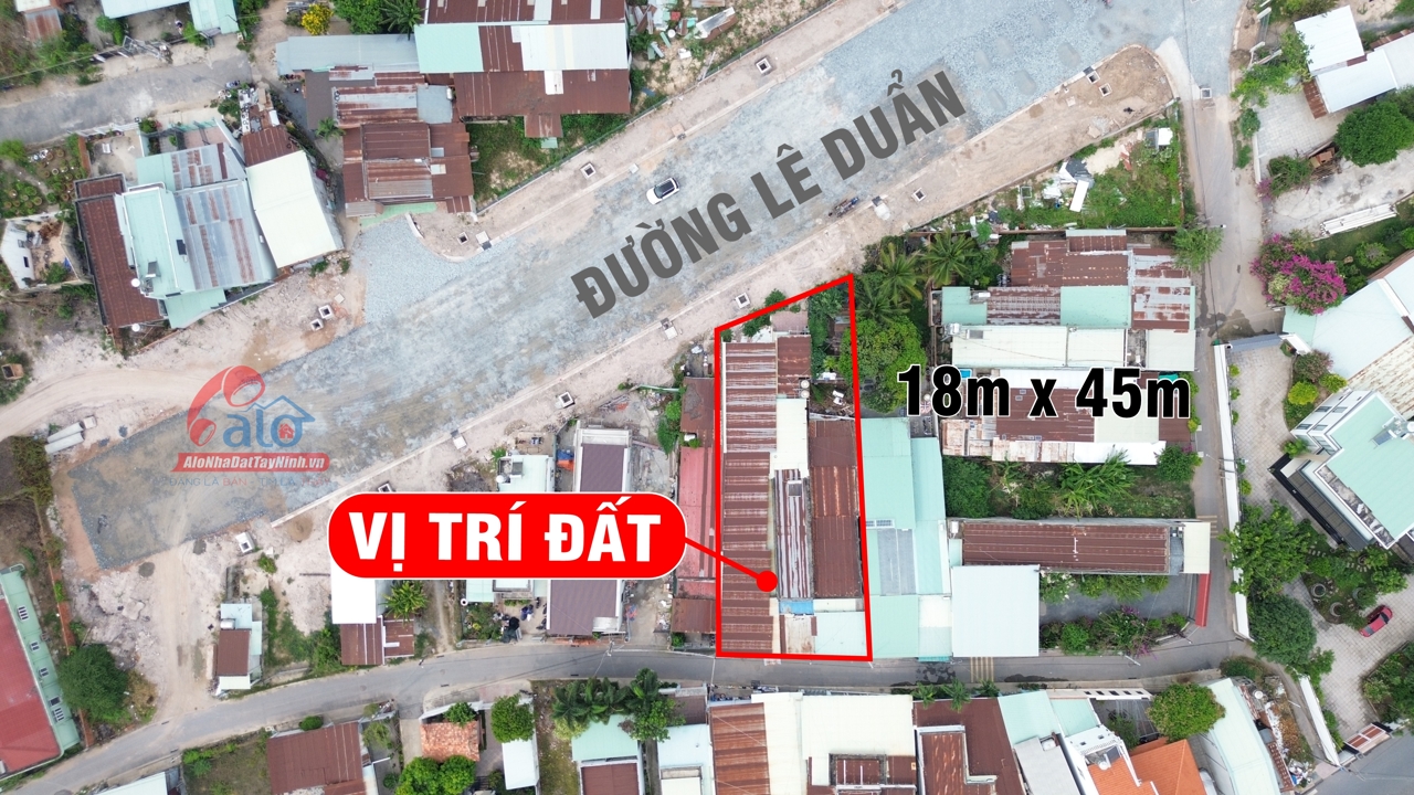 Đất 2 mặt tiền đường Lê Duẩn, phường Tân Ninh, Tây Ninh có nguồn thu nhập ổn định