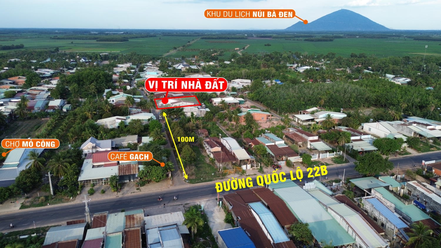 ĐẤT MẶT TIỀN ĐƯỜNG NHỰA MỎ CÔNG (TÂN BIÊN) – TẶNG NHÀ CẤP 4 – GIÁ CHỈ 1 TỶ 250 TRIỆU!
