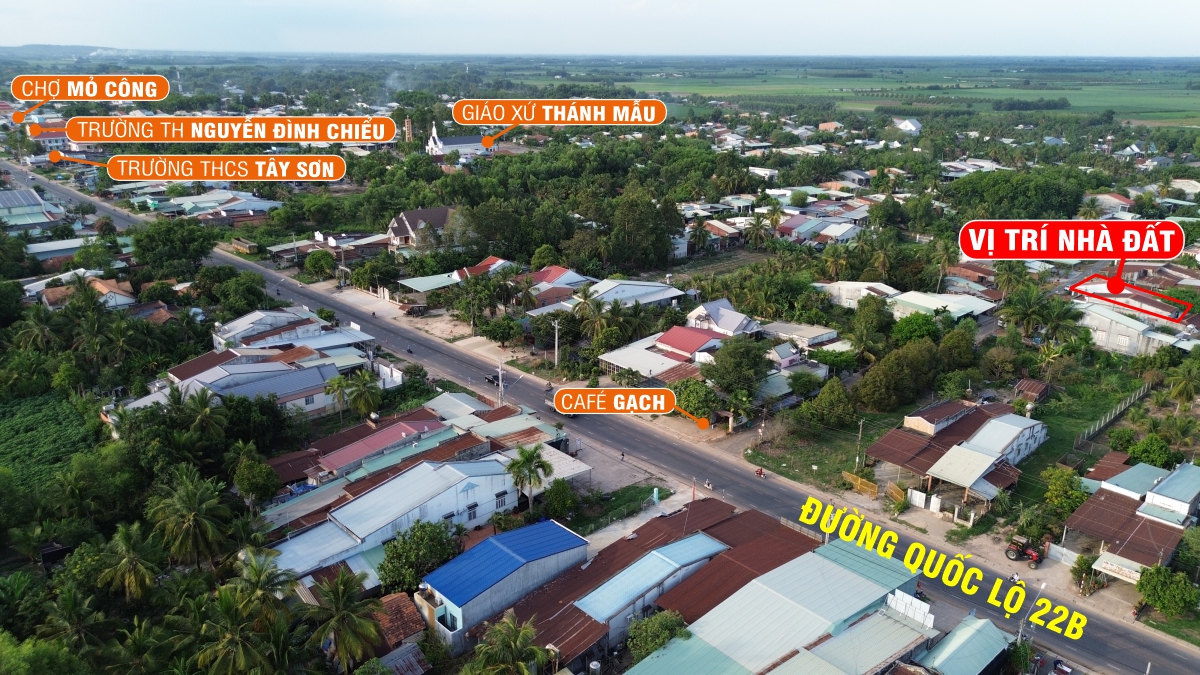 ĐẤT MẶT TIỀN ĐƯỜNG NHỰA MỎ CÔNG (TÂN BIÊN) – TẶNG NHÀ CẤP 4 – GIÁ CHỈ 1 TỶ 250 TRIỆU!