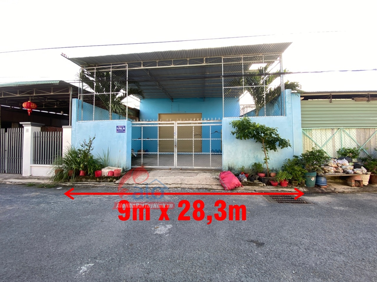 Kẹt vốn cần bán gấp lô đất 9m mặt tiền có xưởng đang cho thuê phường Tân Ninh, Tây Ninh
