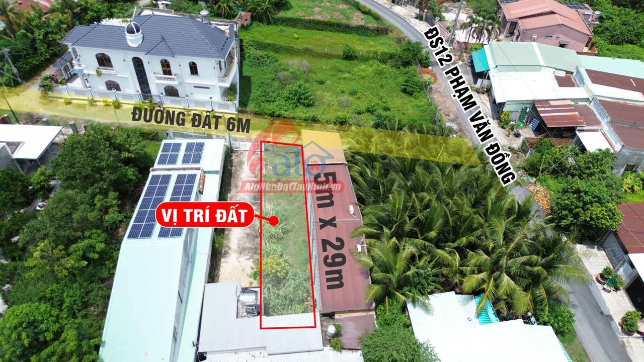 Đất thổ cư phường Thanh Điền, Tây Ninh gần trường học Trưng Vương, Ủy ban, bệnh viện Hồng Hưng